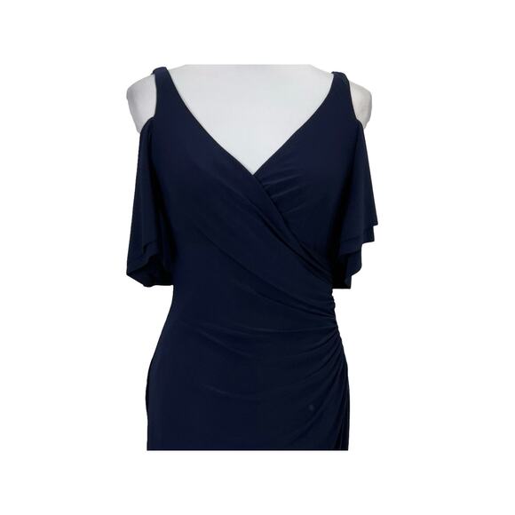 Lauren Ralph Lauren Cold Shoulder Gown β Holiday Elegance (Size 8) - Picture 7 of 9